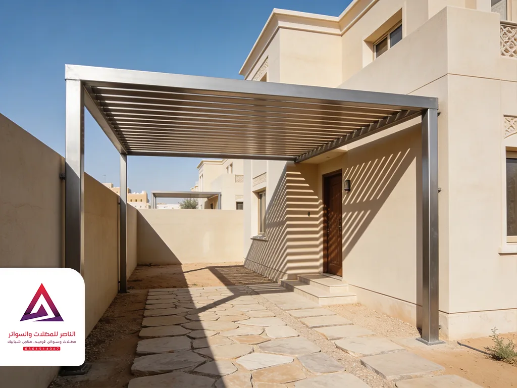 عمل مظلة سيارة بالحوش