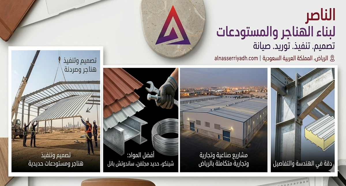 بناء هناجر ومستودعات بالرياض