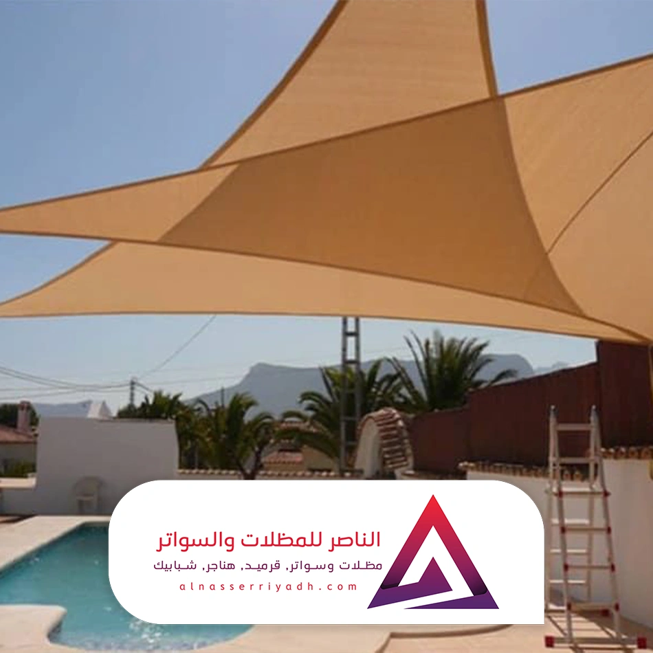 مظلات مسابح PVC في الرياض