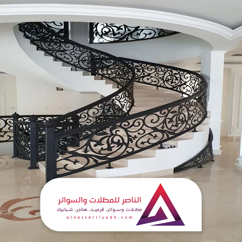 درابزين سلم حديد ليزر في الرياض
